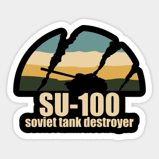 Soviet tank destroyer SU-100 Sticker